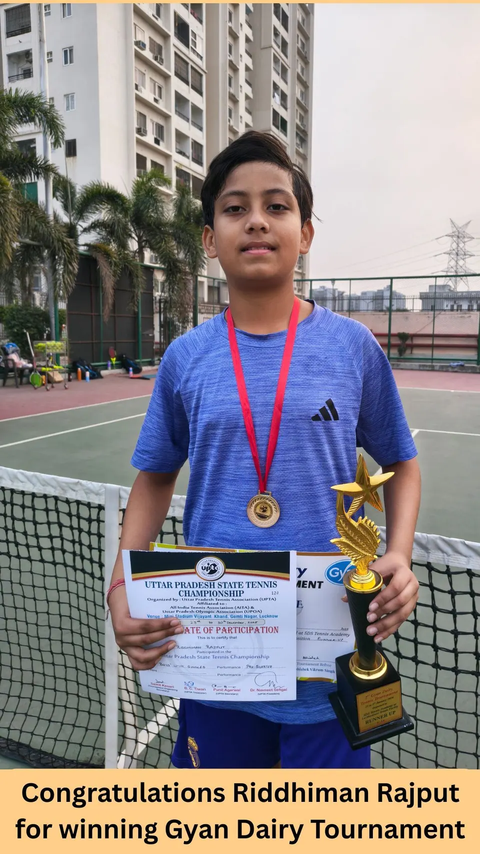 Academy photo: Riddhiman Rajput wins the Gyan Dairy Tournament